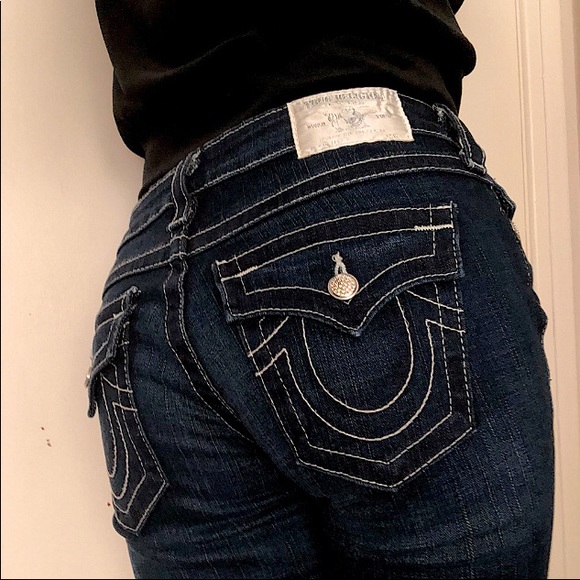 ✨💎True Religion Swarovski button jeans 💎✨ - Picture 3 of 4